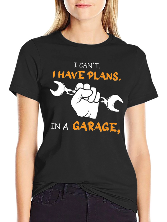 Garage Plans T-Shirt - Mechanic Hand Wrench Tee