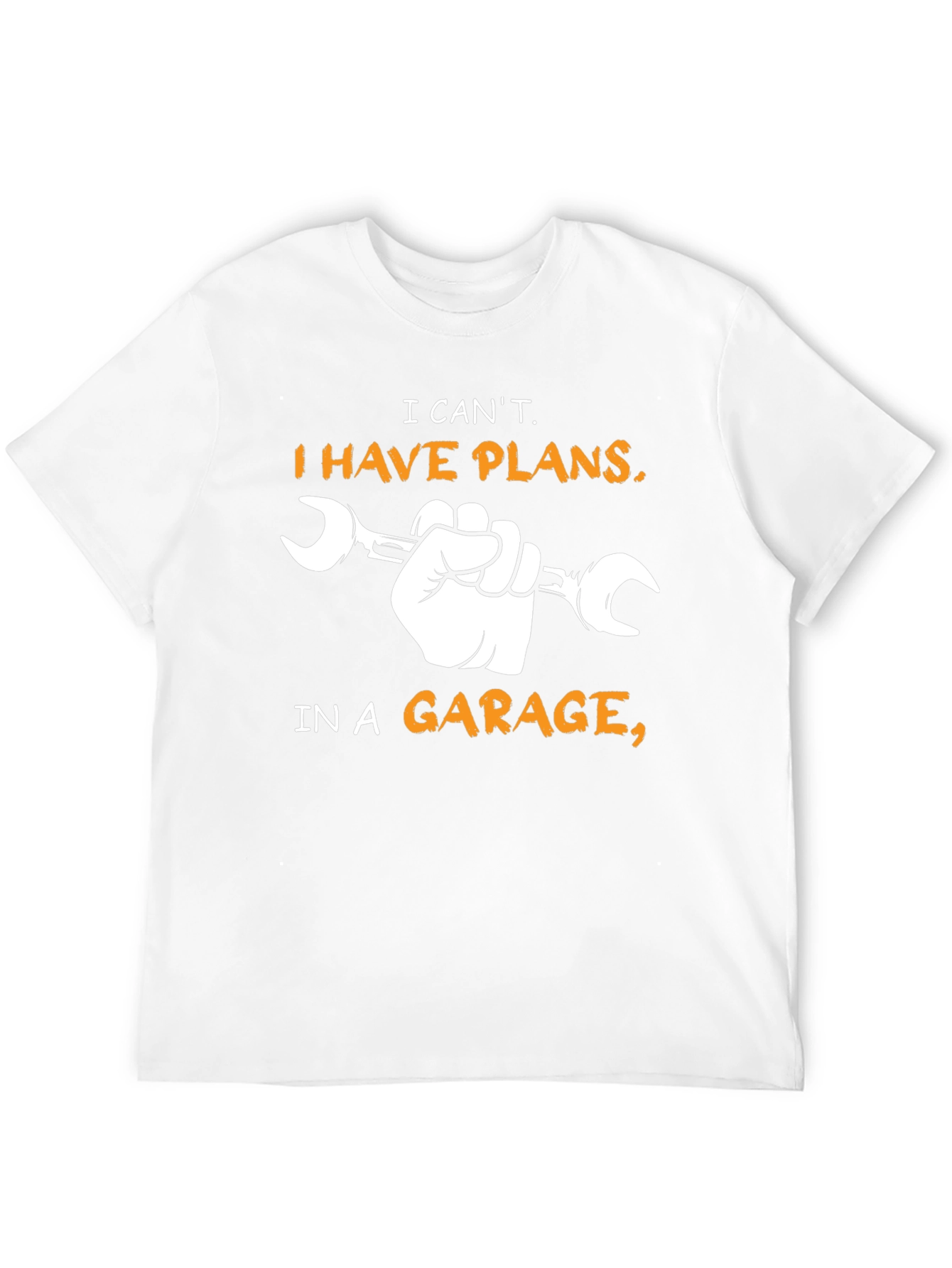 Garage Plans T-Shirt - Mechanic Hand Wrench Tee
