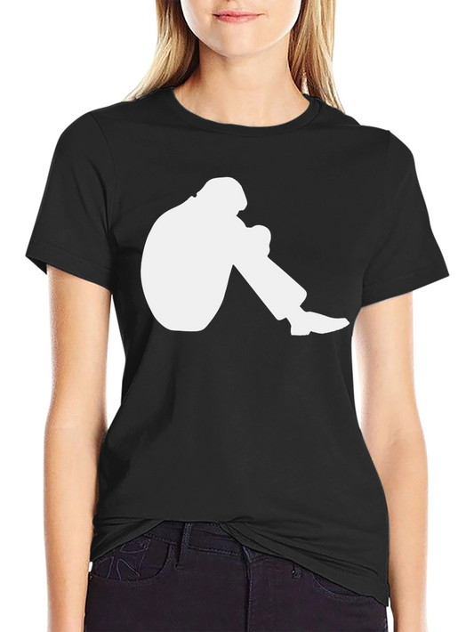Graphic Tee: Seated Silhouette Design