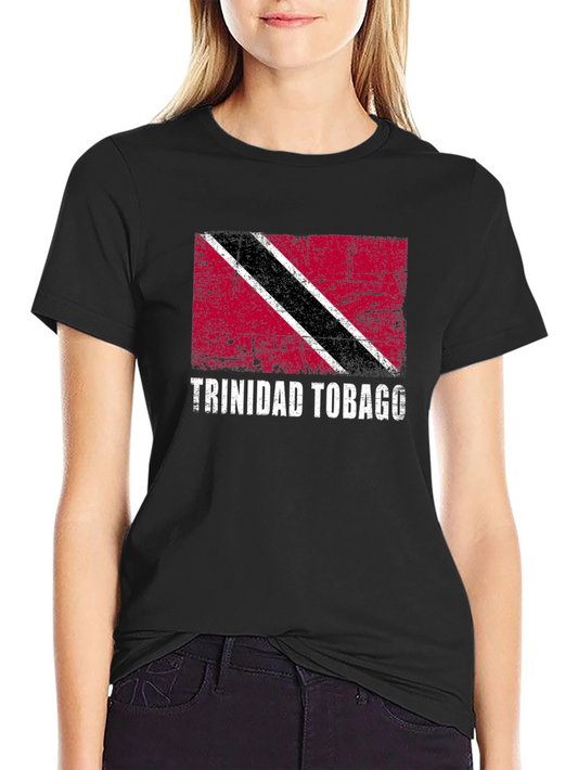 Trinidad & Tobago Flag Graphic Tee - Black