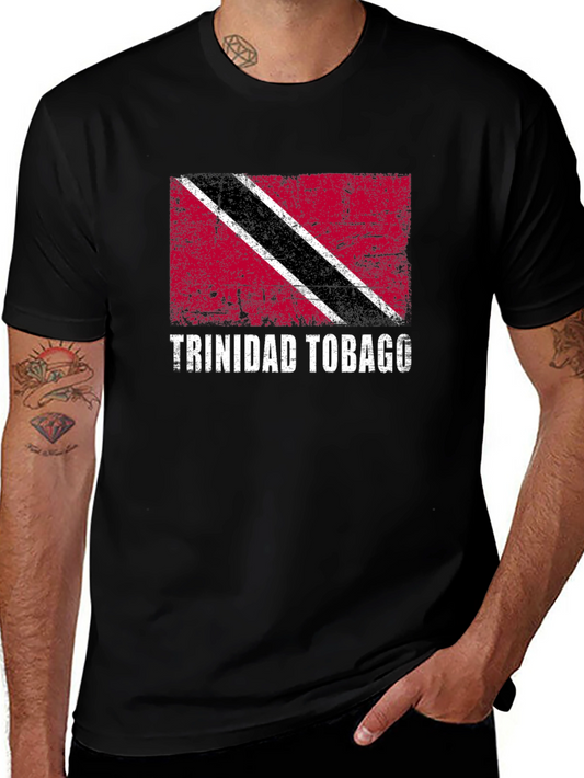 Trinidad & Tobago Flag Graphic Tee - Black