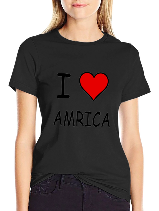 I Love America T-Shirt - Patriotic Graphic Tee