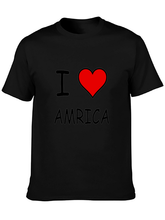 I Love America T-Shirt - Patriotic Graphic Tee