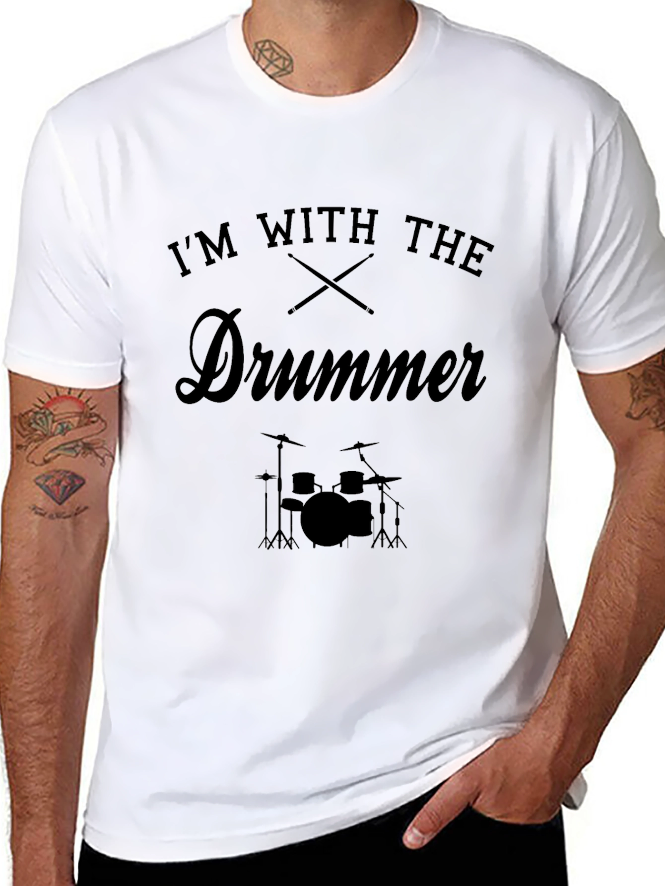 Im With The Drummer Graphic Tee