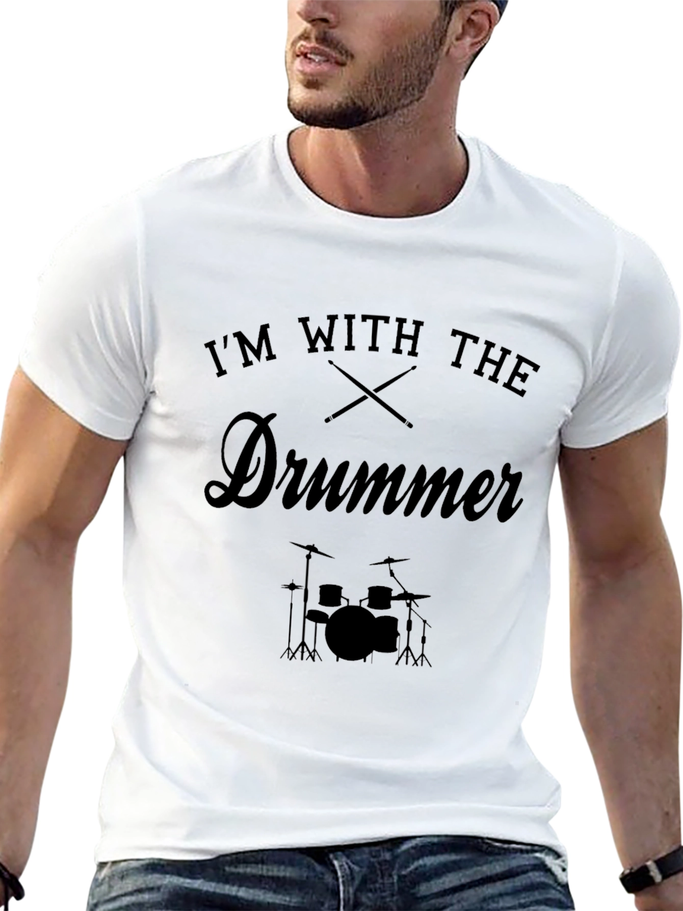 Im With The Drummer Graphic Tee