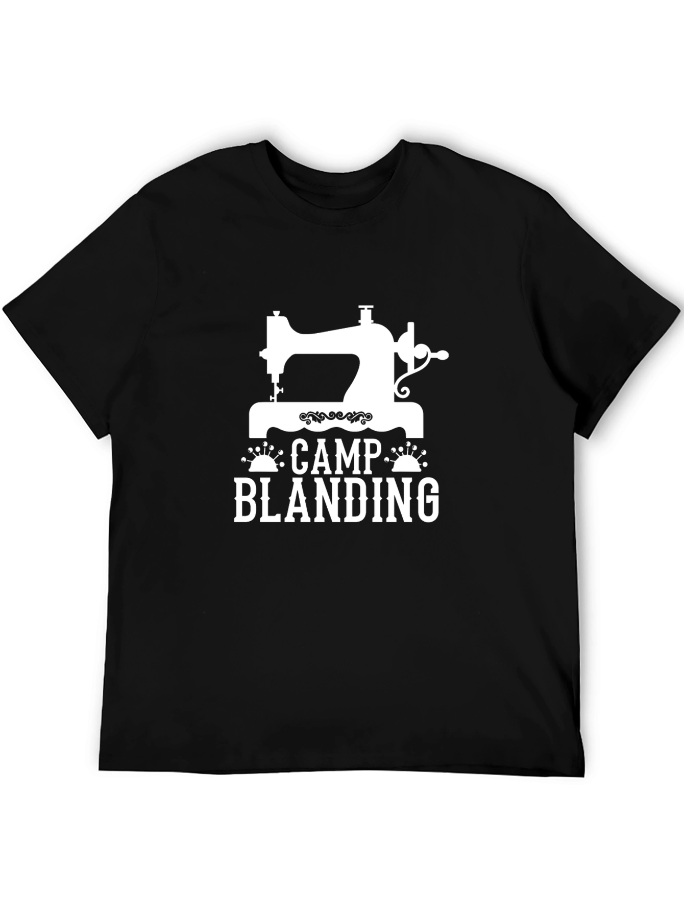 Camp Blanding Sewing T-Shirt - Black Cotton