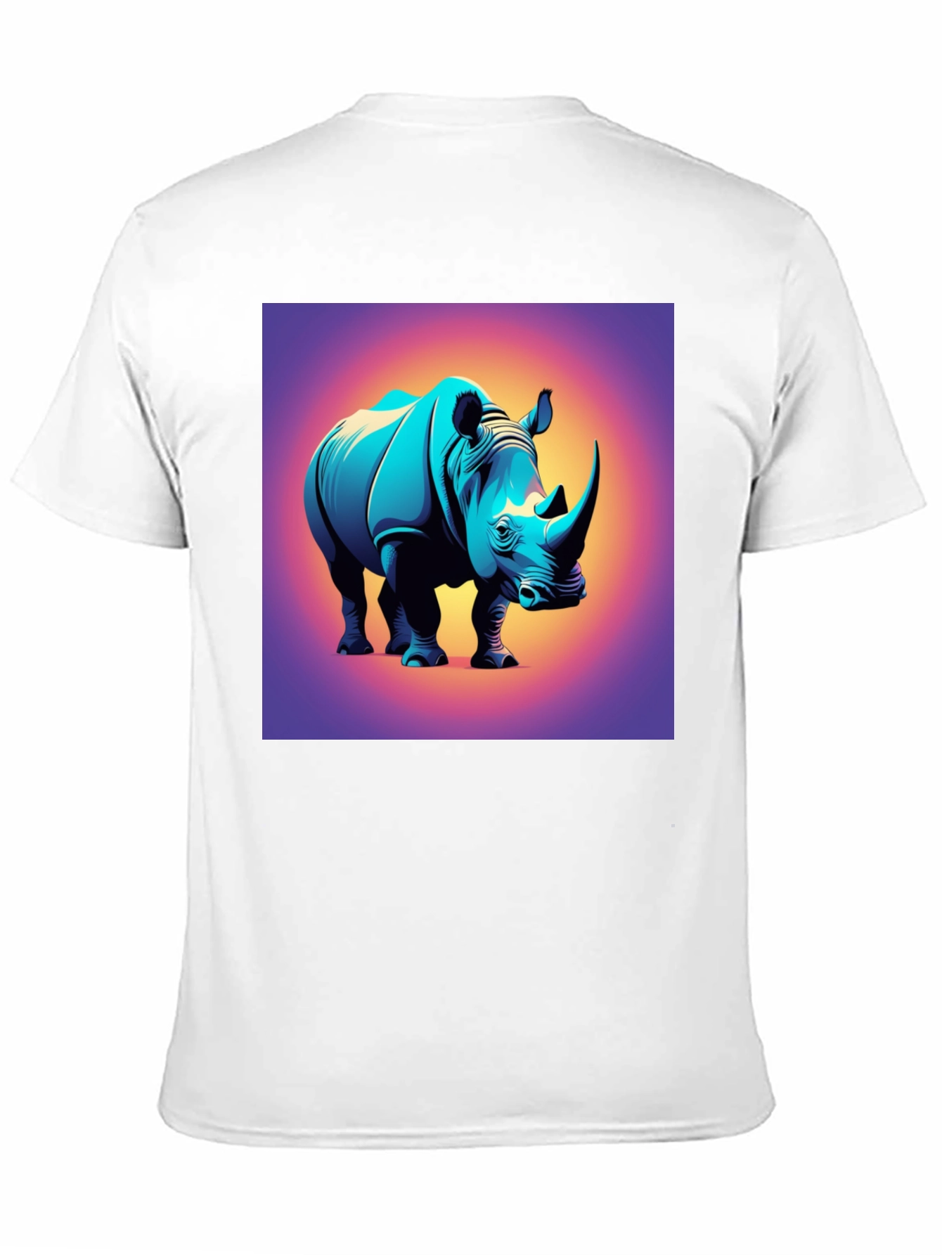 Rhino Graphic Tee - Bold Animal Print T-Shirt