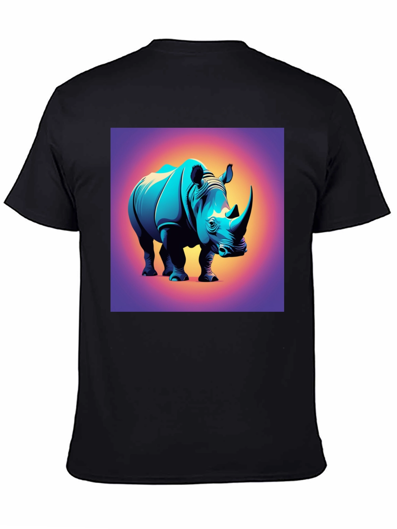 Rhino Graphic Tee - Bold Animal Print T-Shirt