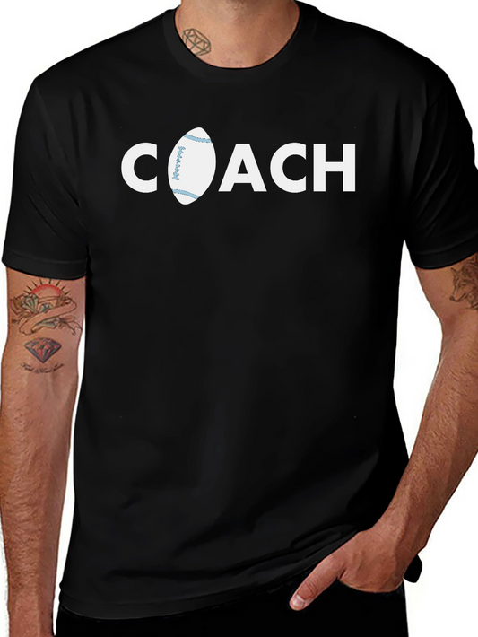 Coach Football Graphic Tee - Black T-Shirt