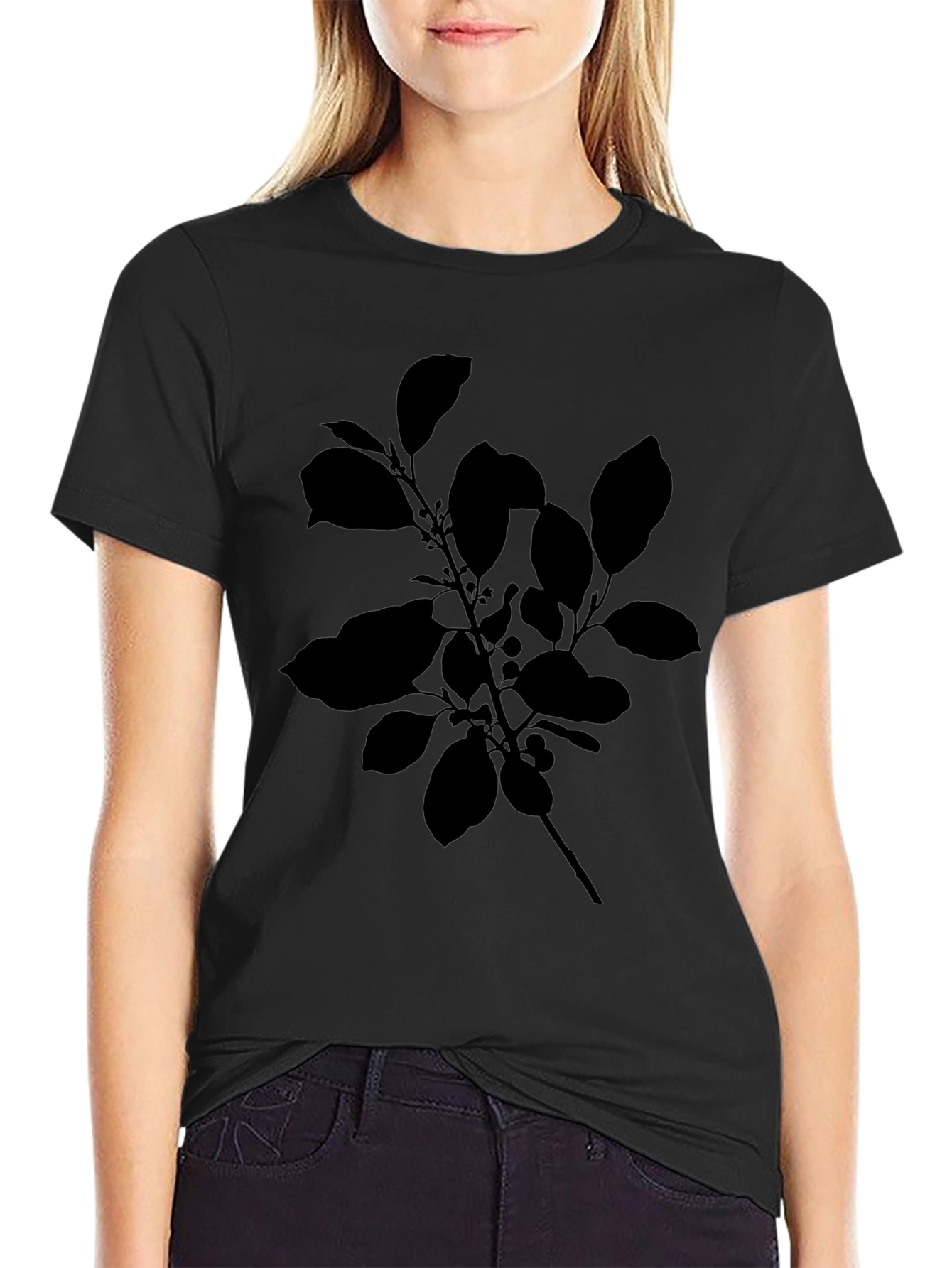 Black Plant Graphic Tee