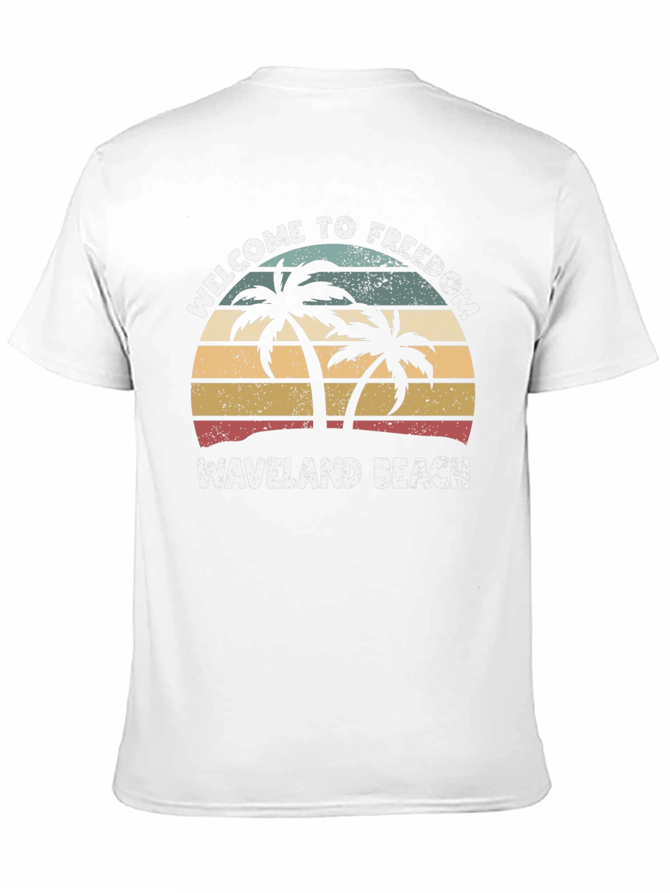 Waveland Beach Palm Tree T-Shirt