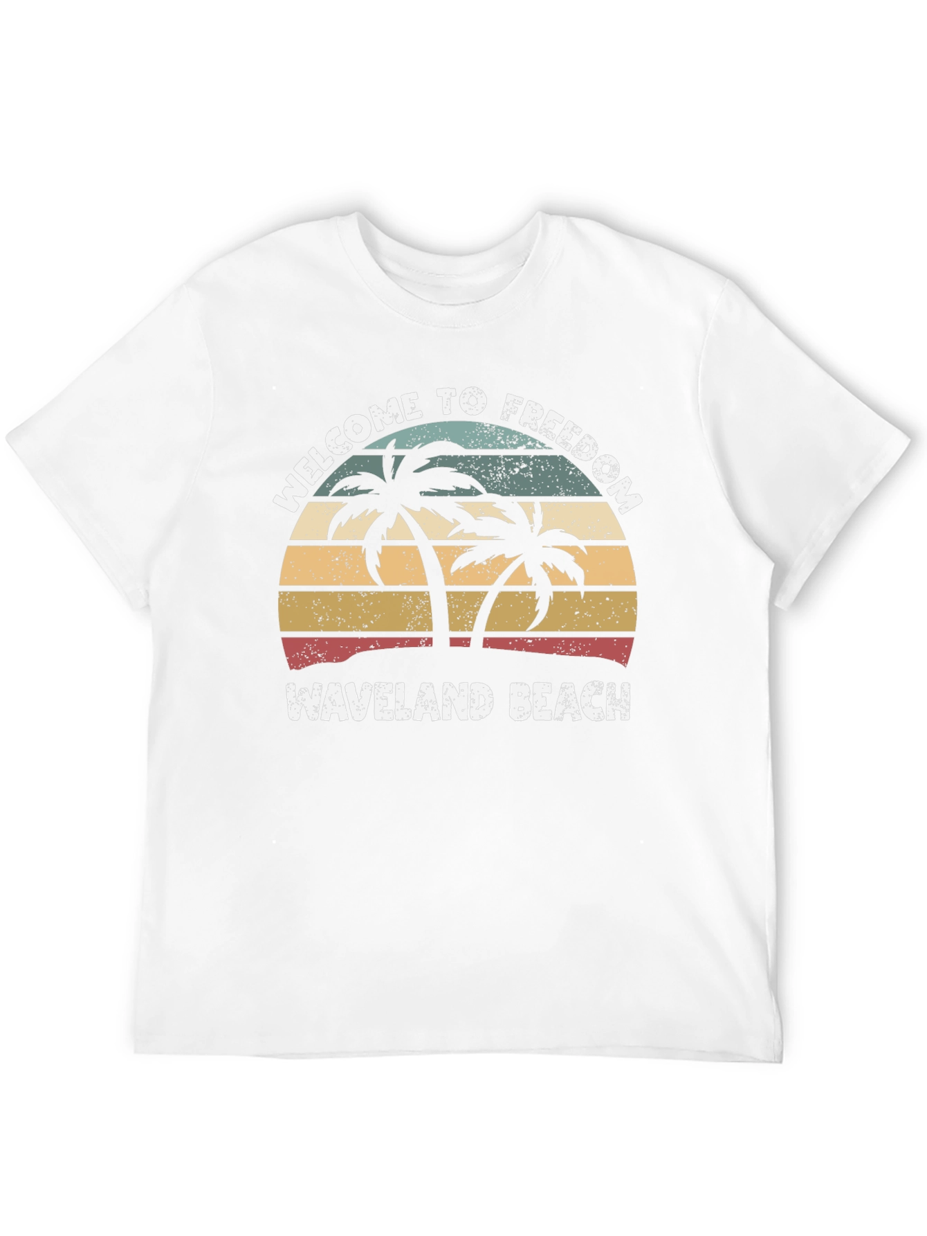 Waveland Beach Palm Tree T-Shirt