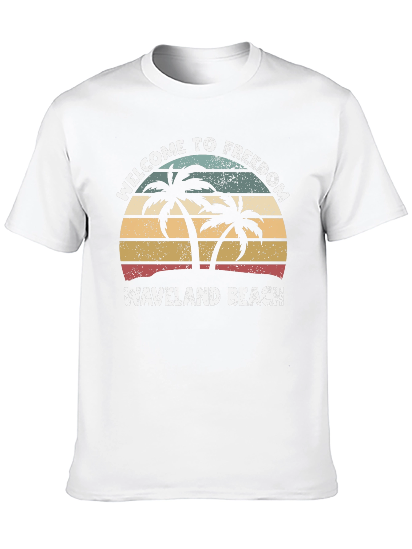 Waveland Beach Palm Tree T-Shirt