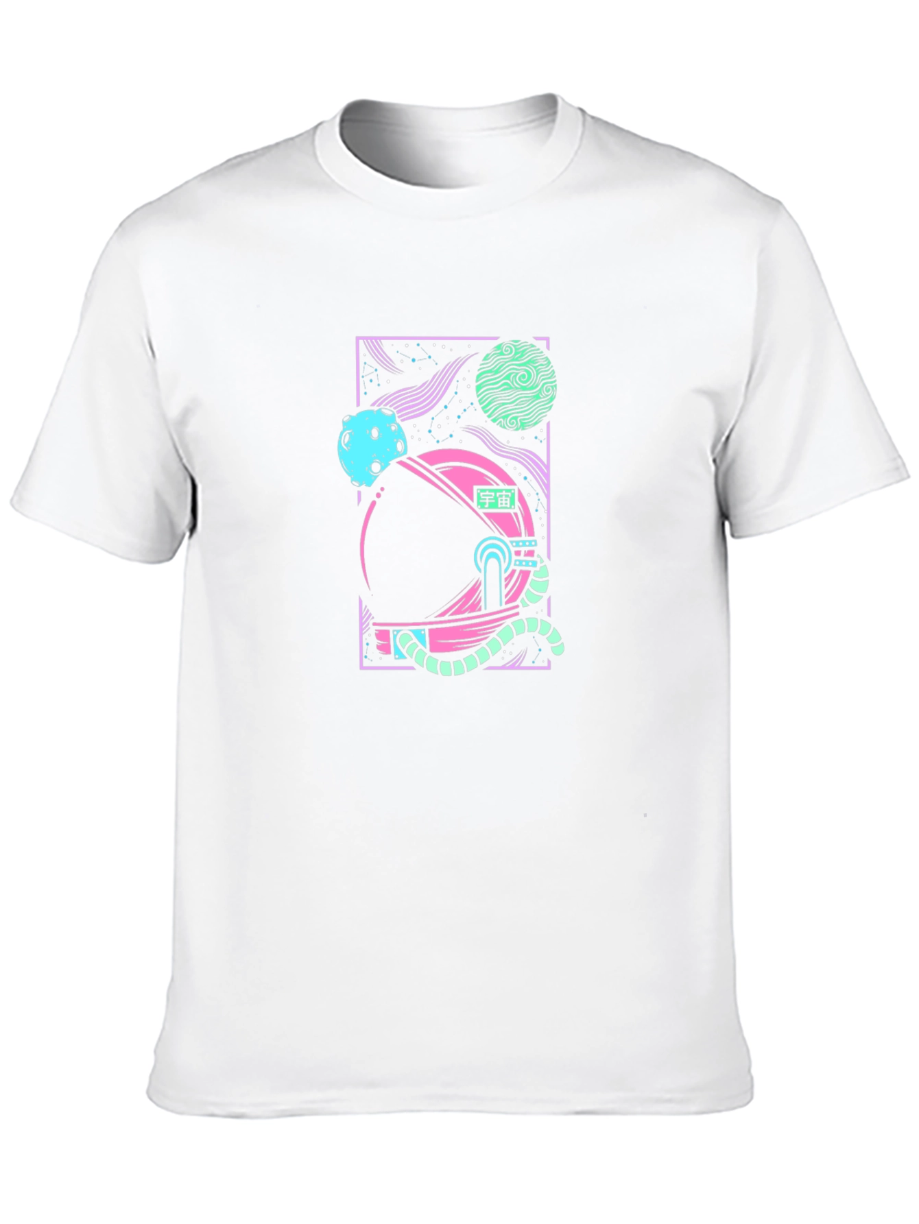 Astronaut Helmet Graphic Tee - Stylish Space Print