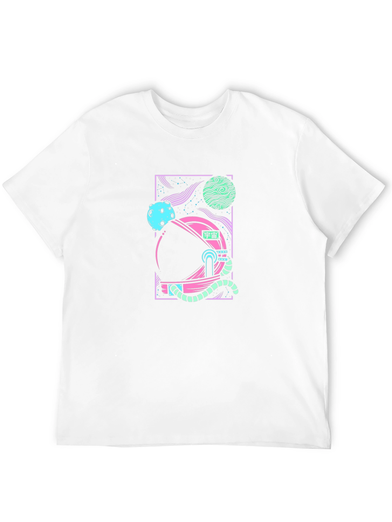Astronaut Helmet Graphic Tee - Stylish Space Print