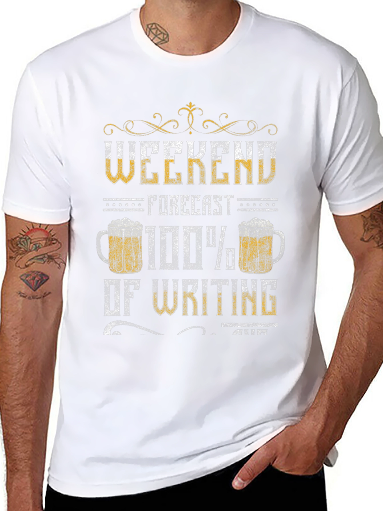Weekend Forecast Writing Tee