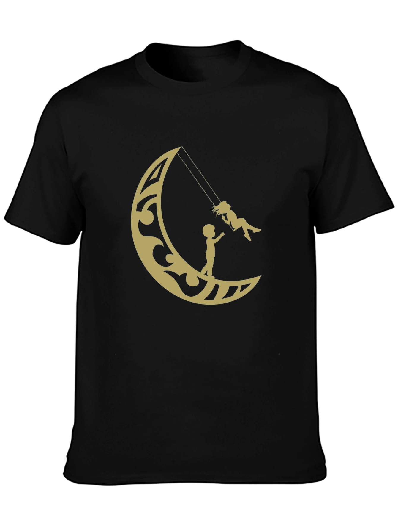 Moon Swing Graphic Tee - Stylish Cotton T-Shirt