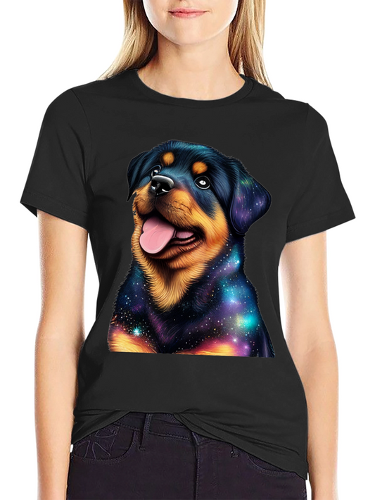 Galaxy Rottweiler Graphic T-Shirt - Stylish Dog Tee