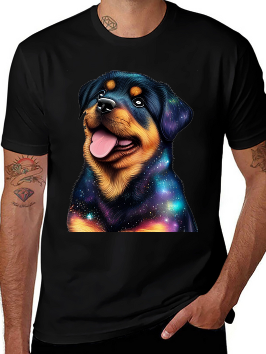 Galaxy Rottweiler Graphic T-Shirt - Stylish Dog Tee