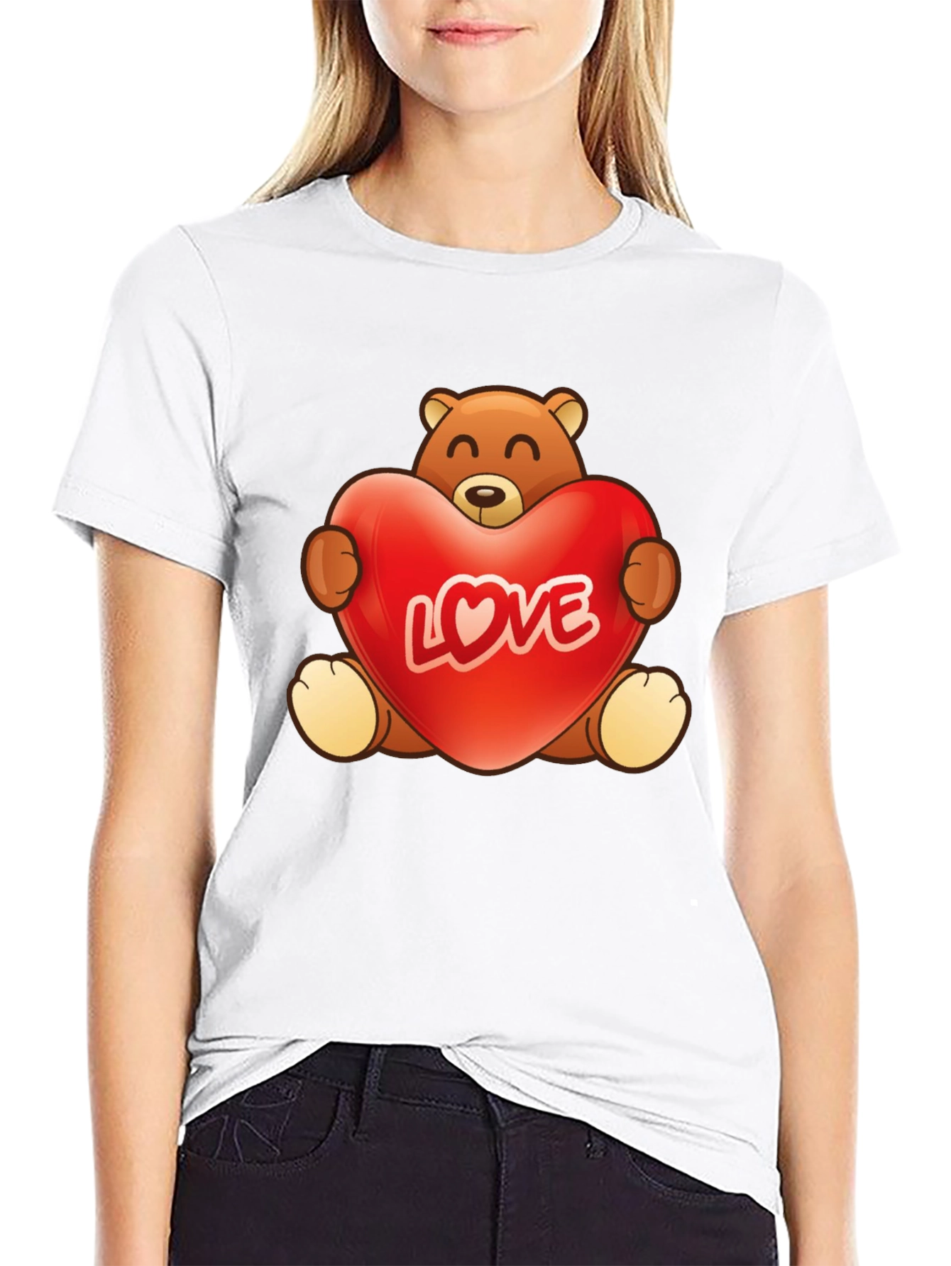 Teddy Bear Love Graphic T-Shirt