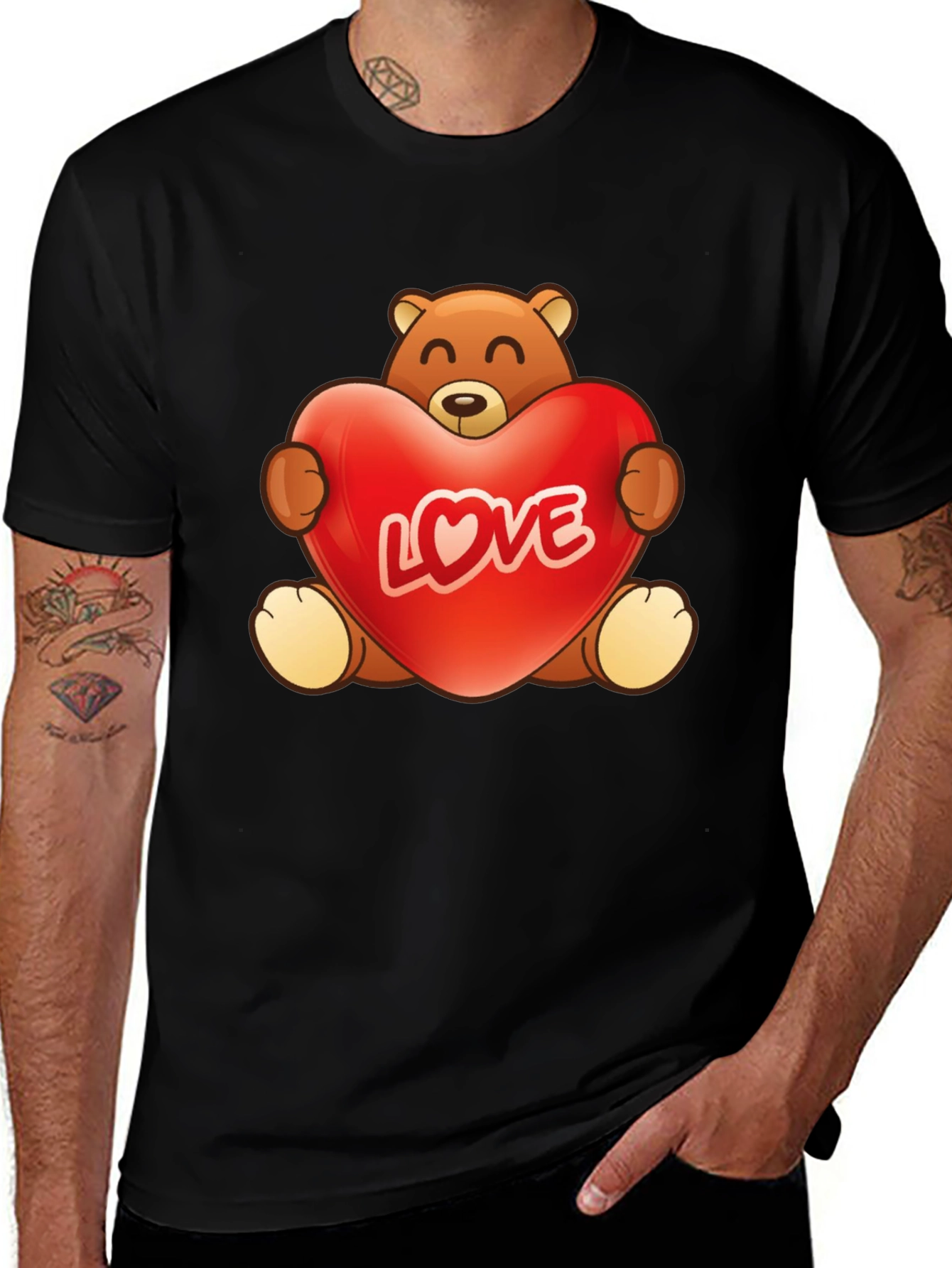 Teddy Bear Love Graphic T-Shirt