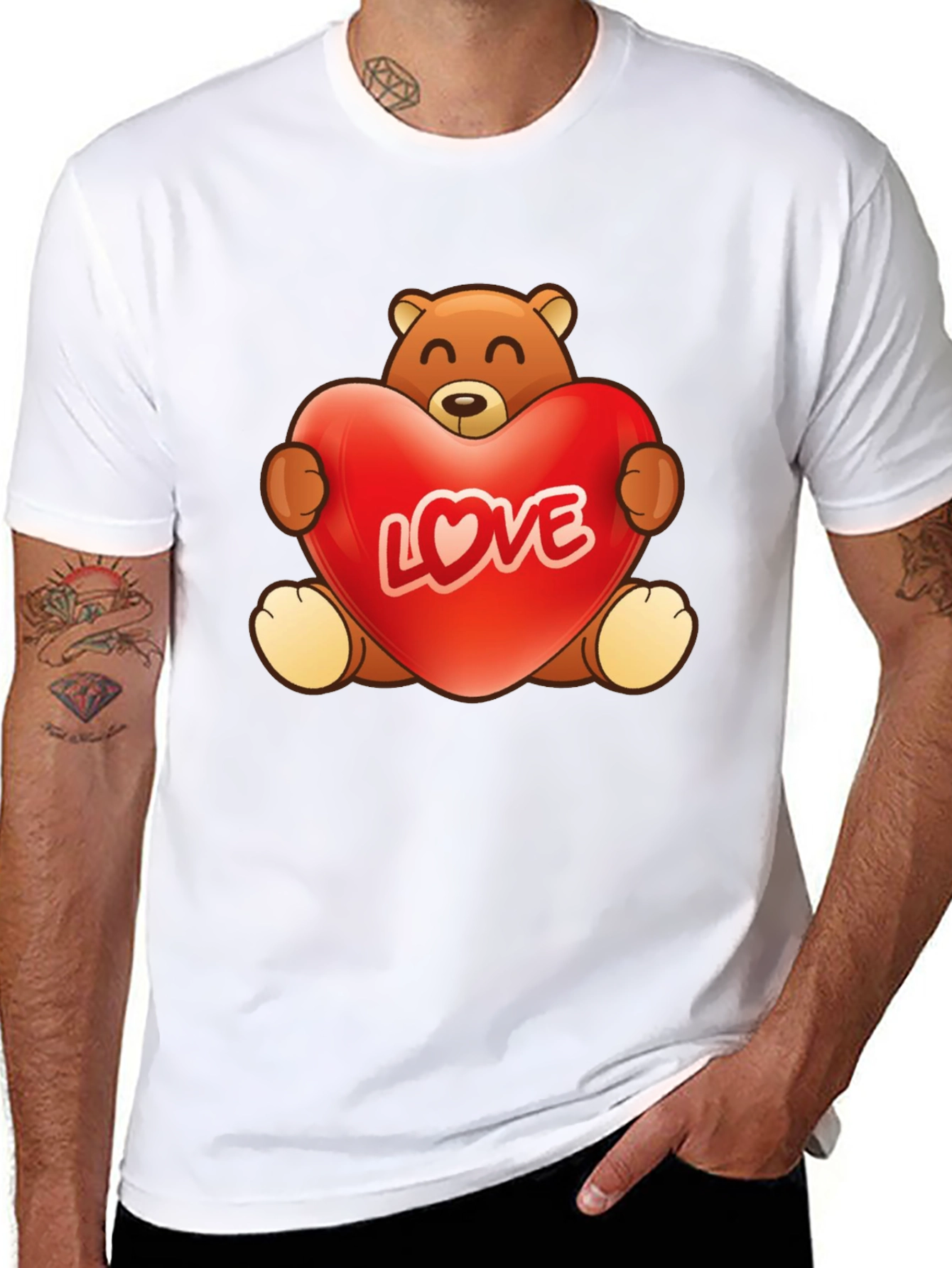 Teddy Bear Love Graphic T-Shirt
