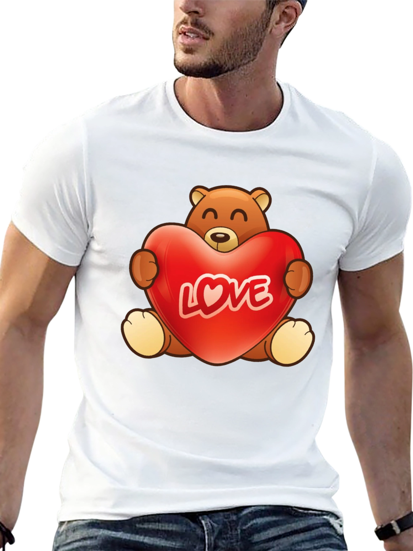 Teddy Bear Love Graphic T-Shirt