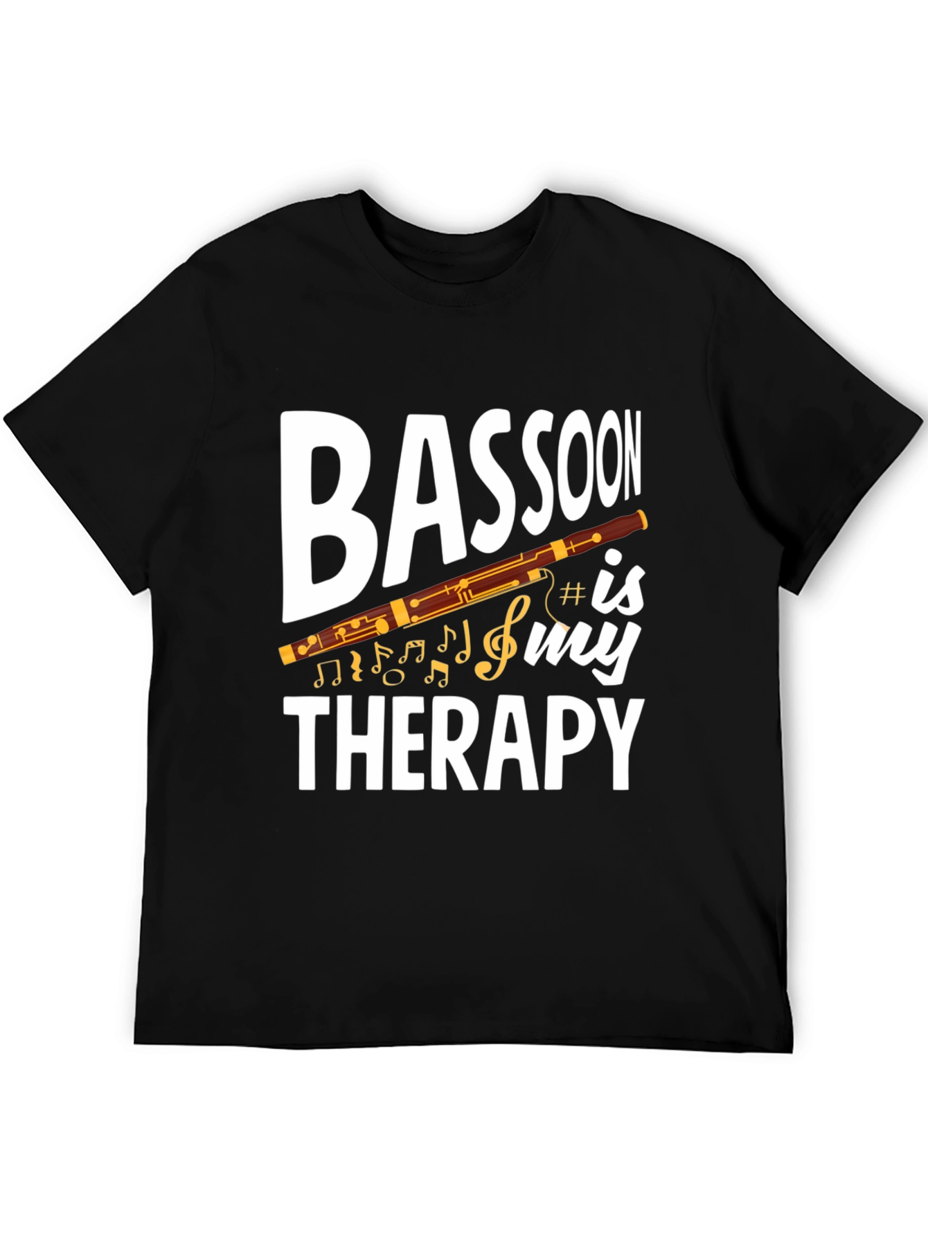 Bassoon Therapy Graphic Tee - Music Lover T-Shirt