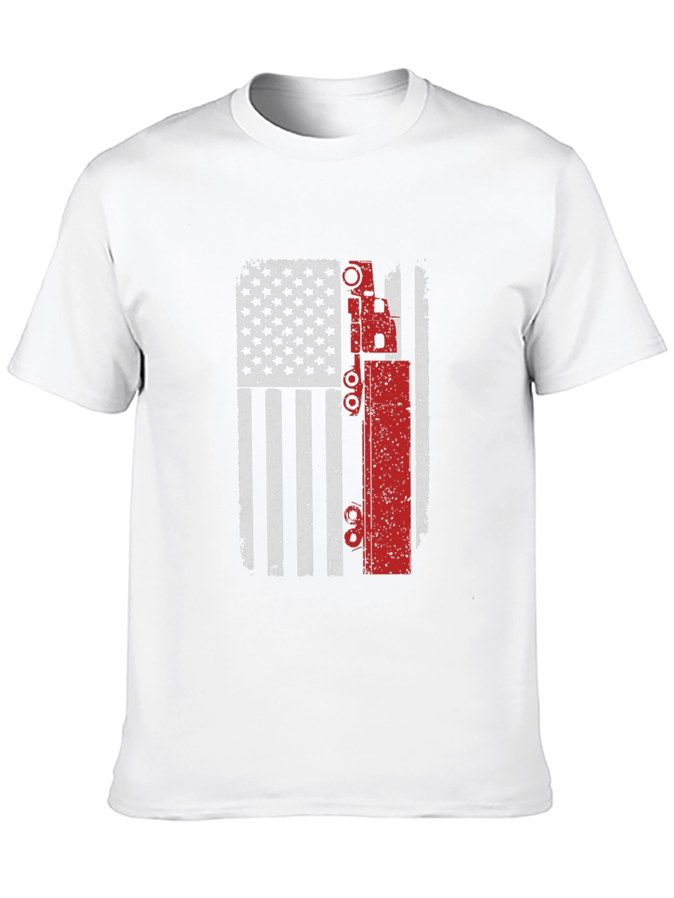 American Flag Crane Operator T-Shirt