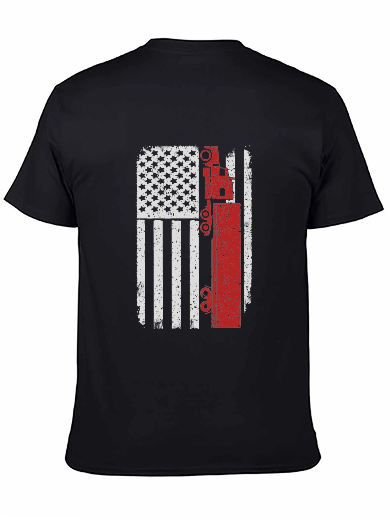 American Flag Crane Operator T-Shirt