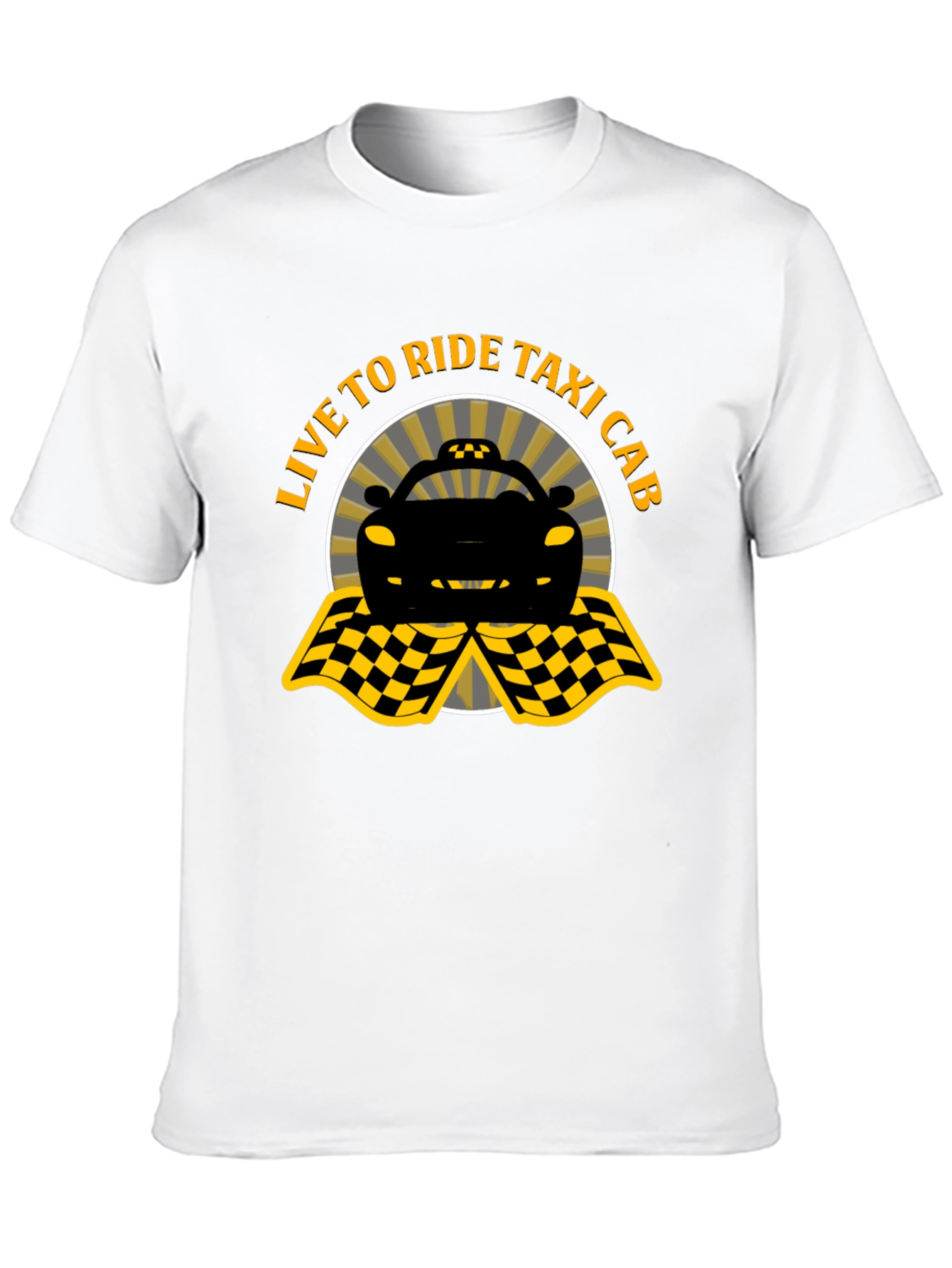 Live to Ride Taxi Cab Graphic Tee