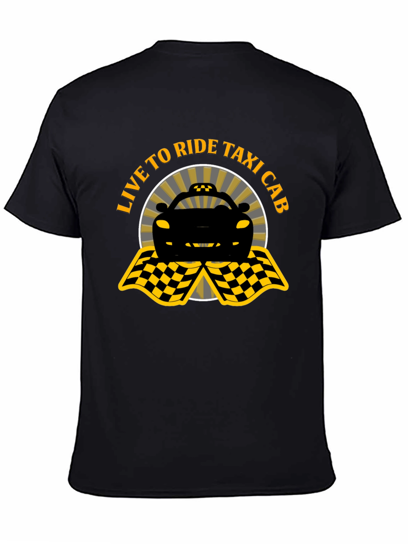 Live to Ride Taxi Cab Graphic Tee