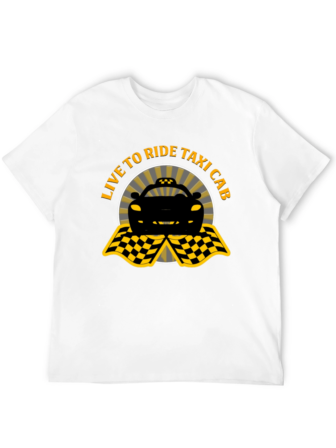 Live to Ride Taxi Cab Graphic Tee