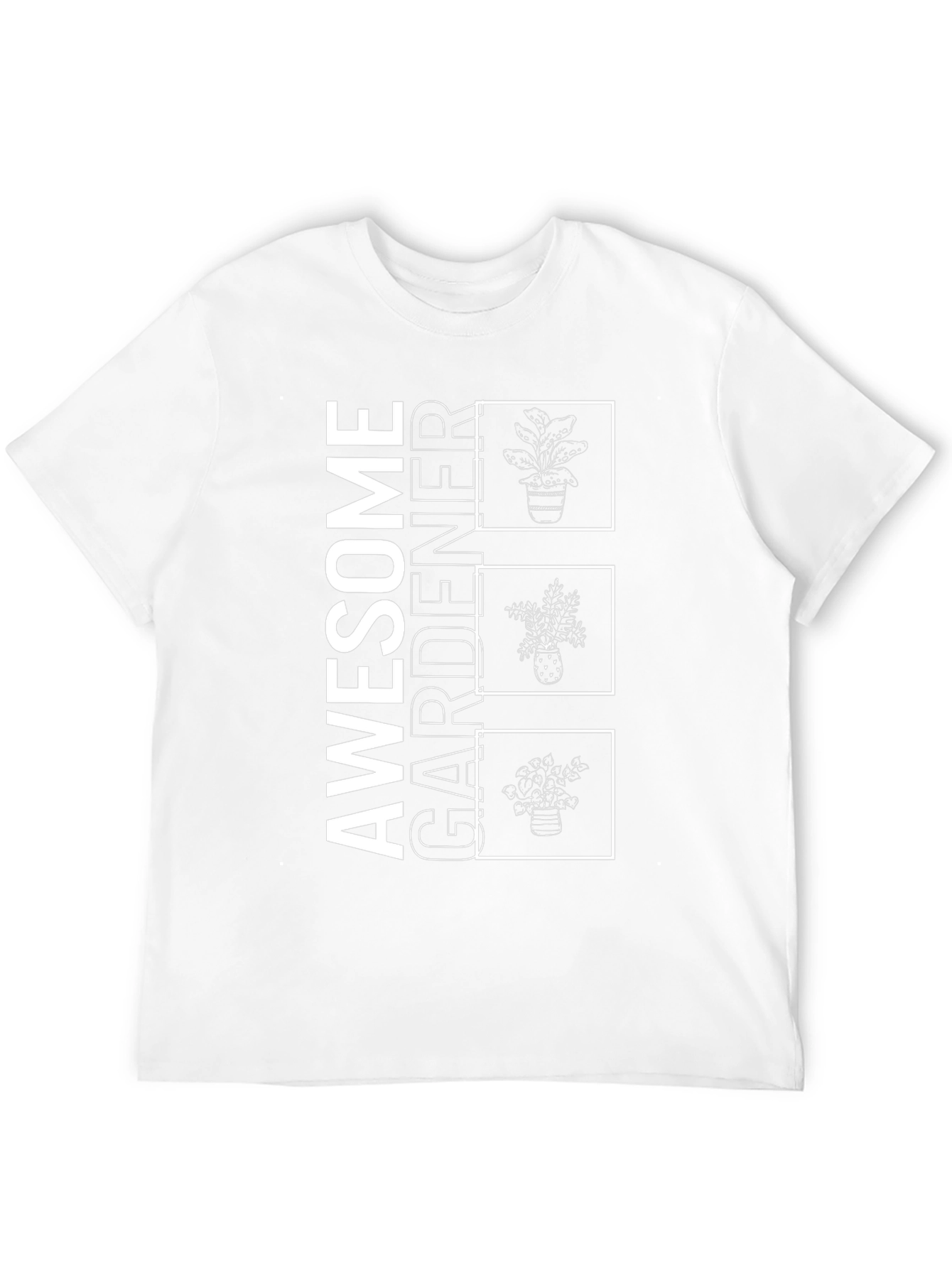 Awesome Gardener Graphic Tee - Black Unisex Shirt