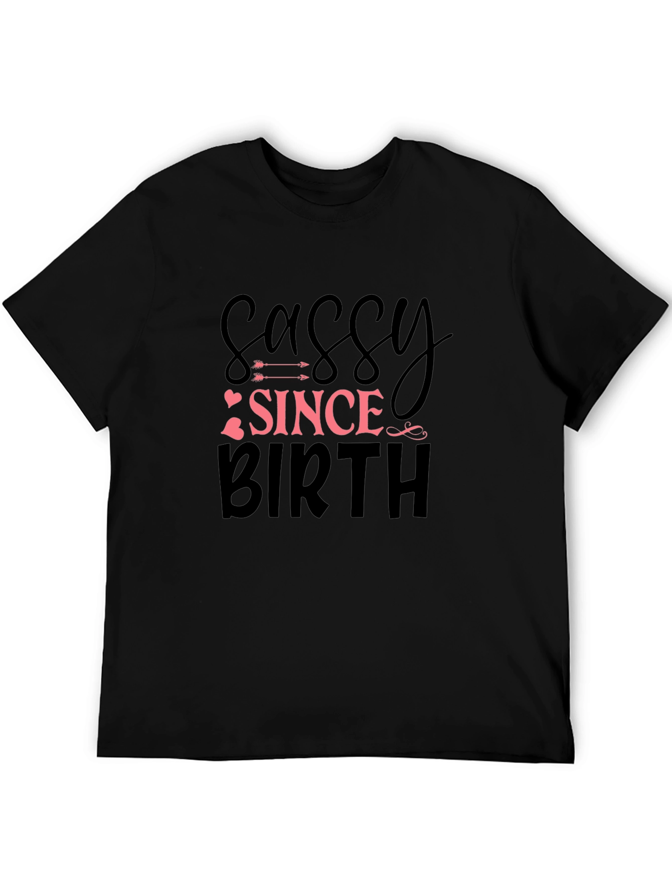 Sassy Since Birth Black Graphic Tee