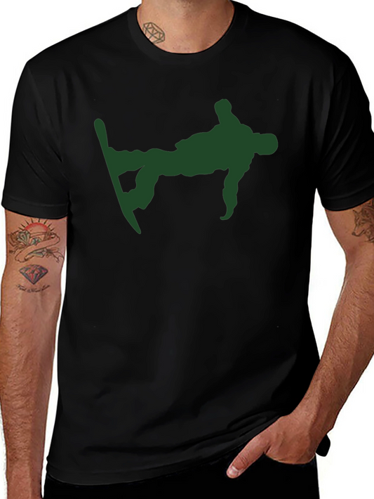 Cool Snowboarder T-Shirt - Black Cotton Tee