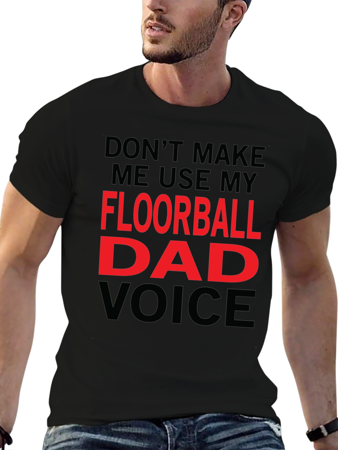 Floorball Dad Voice T-Shirt - Funny Gift