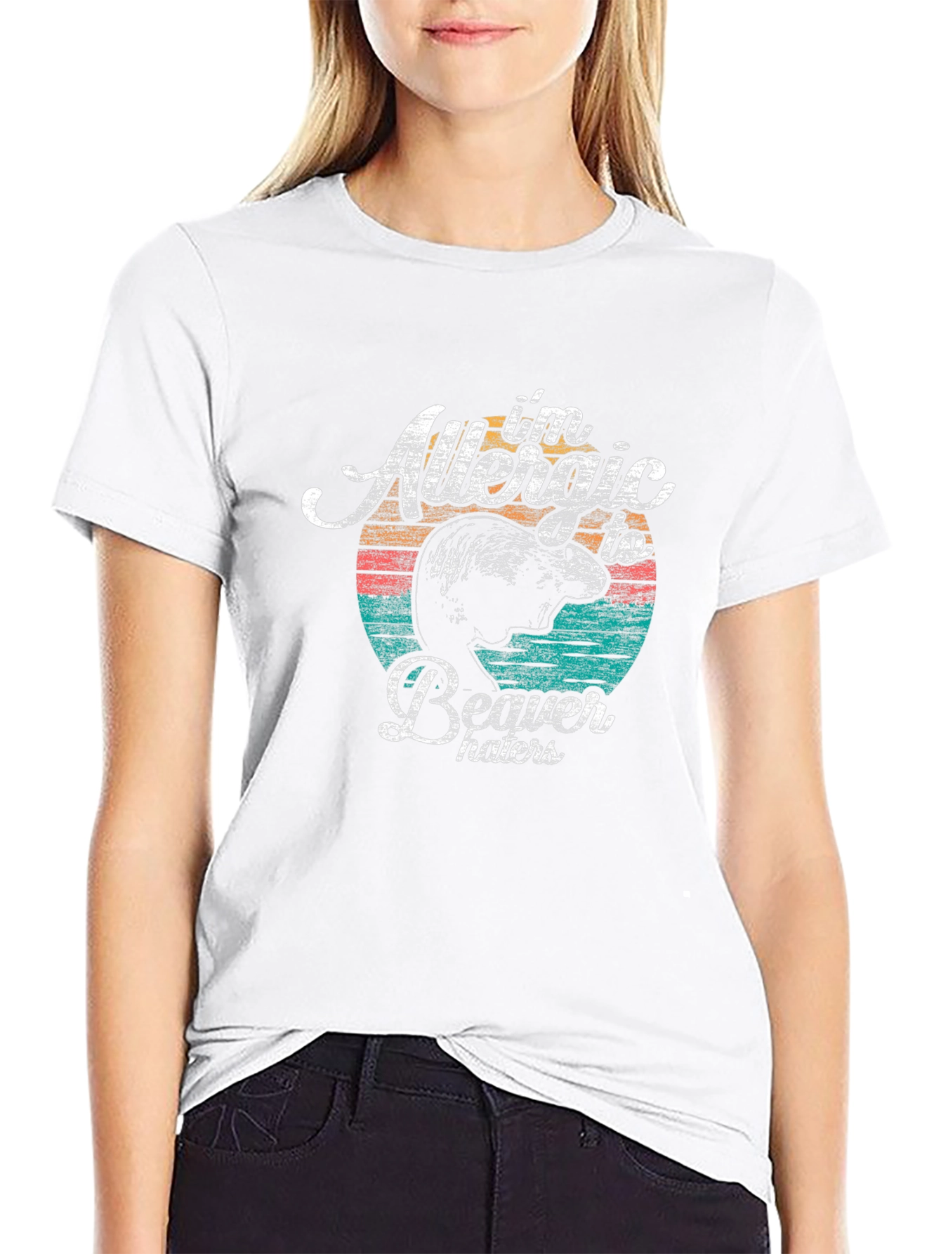 Allergic To Beaver Haters Graphic T-Shirt