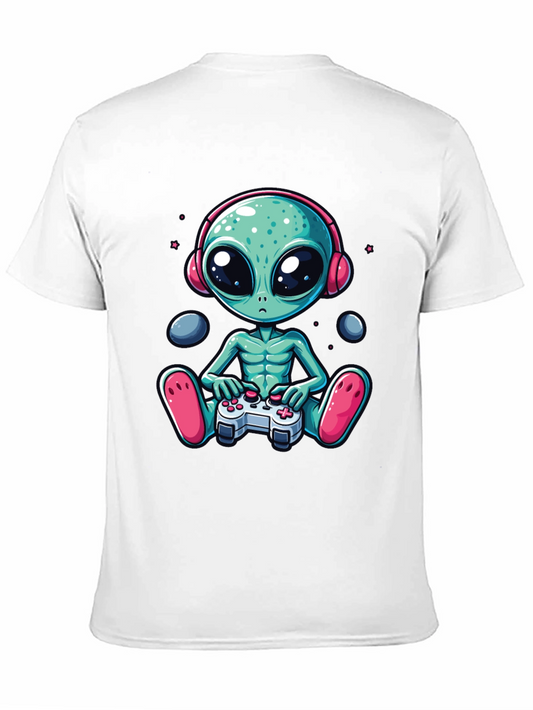 Gamer Alien Graphic Tee - Sci-Fi Comfort