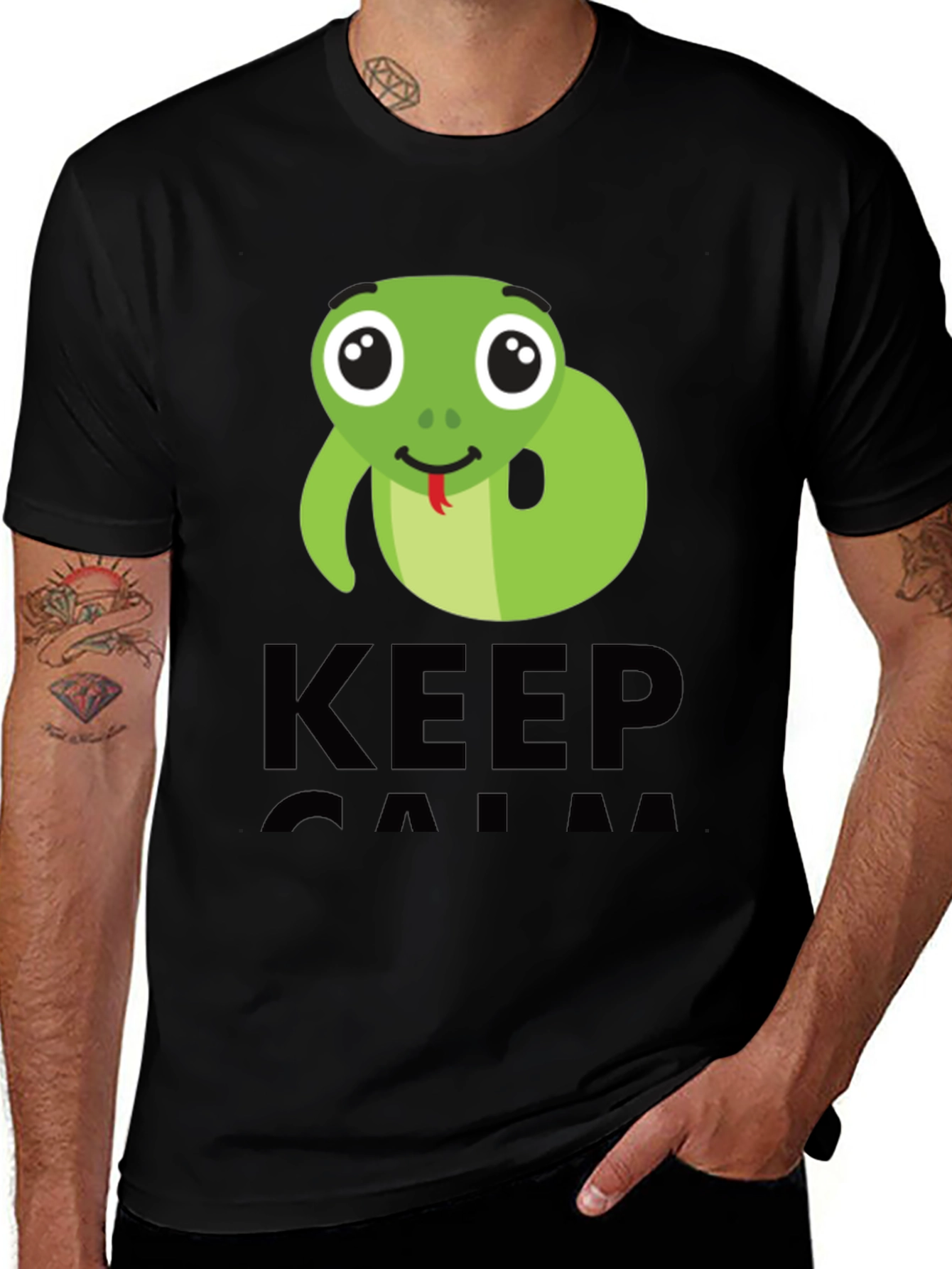 Keep Calm Cute Snake T-Shirt
