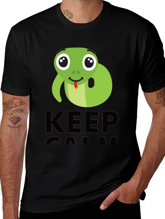 Keep Calm Cute Snake T-Shirt