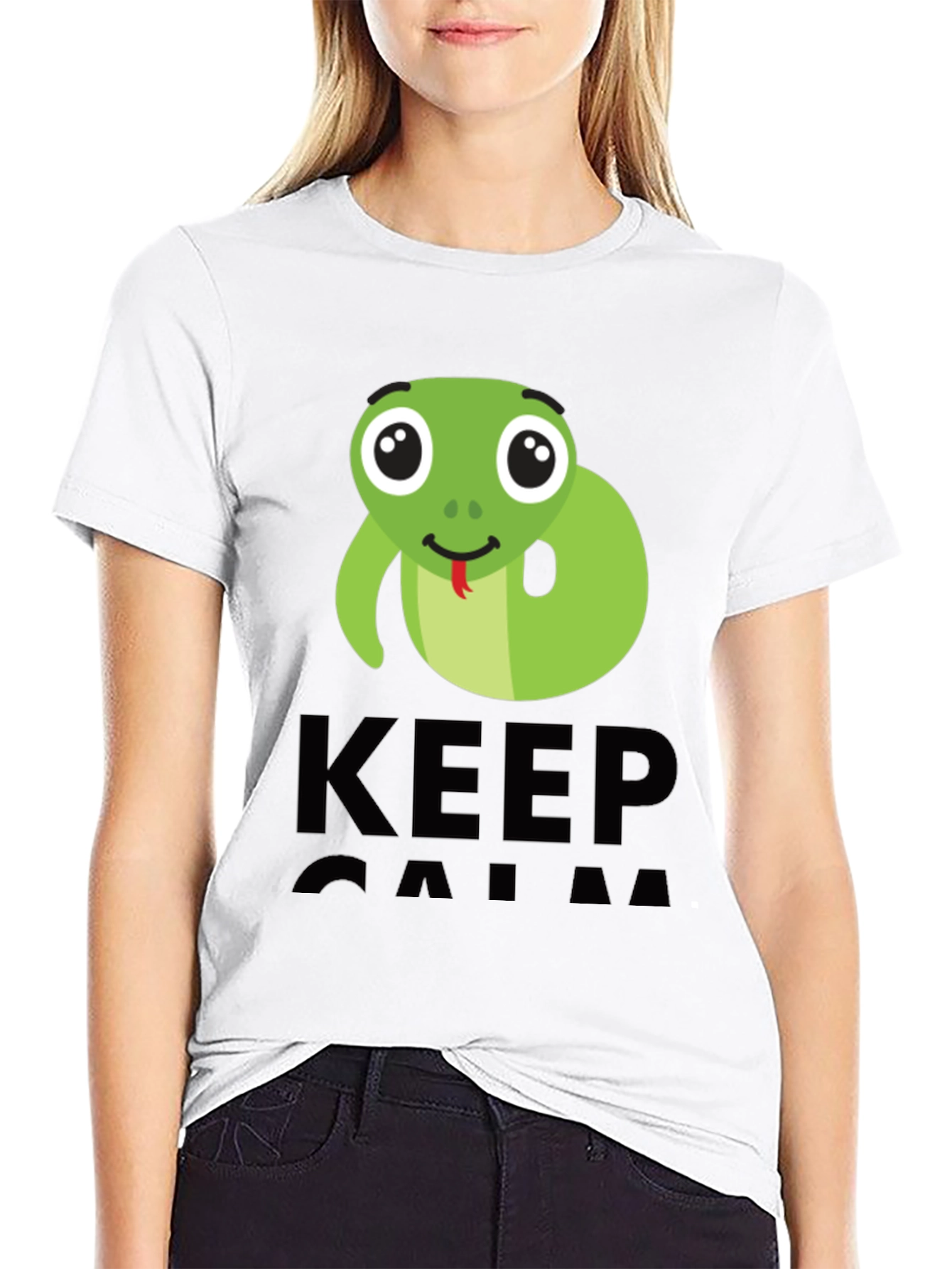 Keep Calm Cute Snake T-Shirt