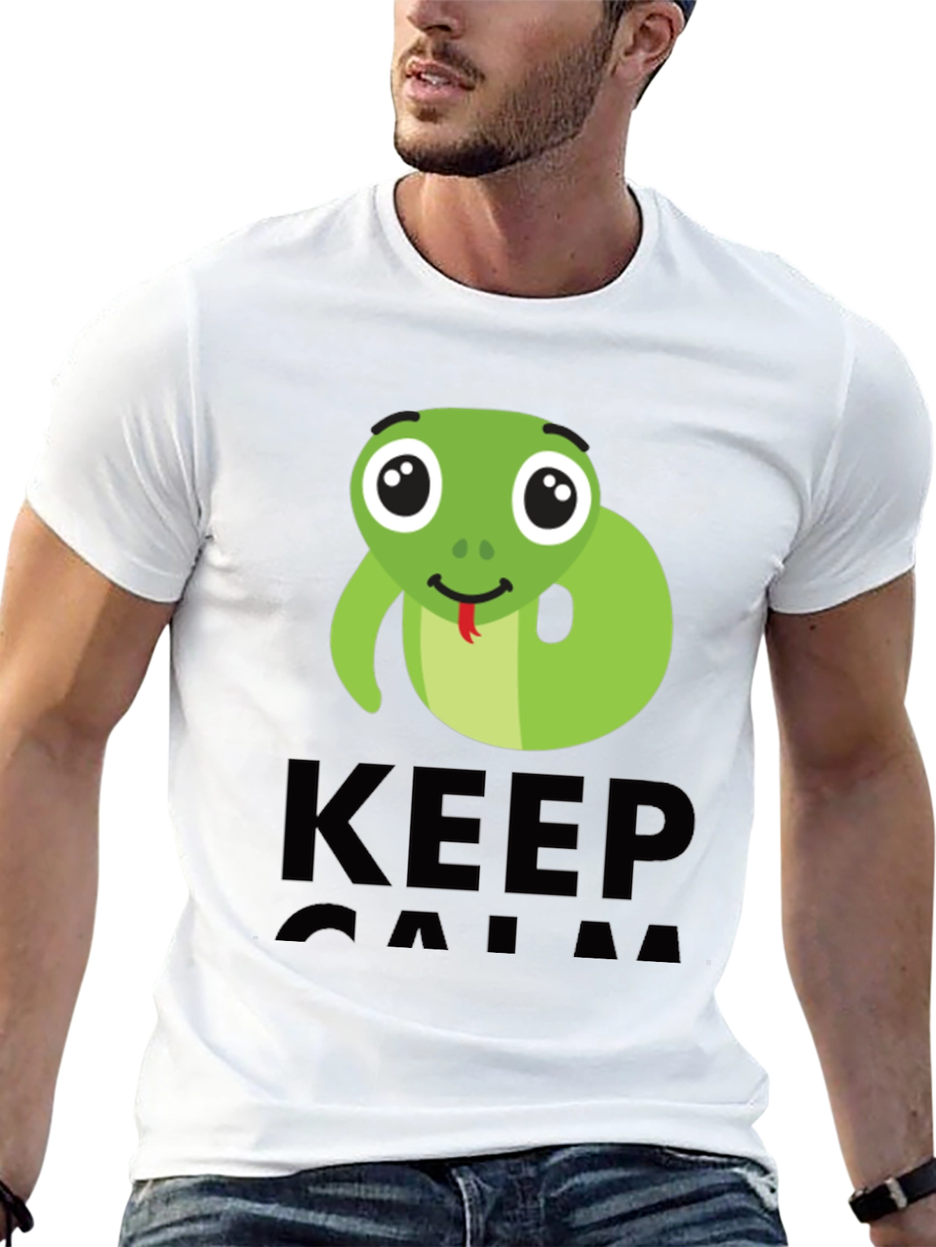 Keep Calm Cute Snake T-Shirt