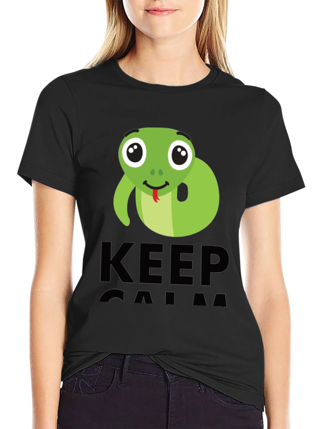 Keep Calm Cute Snake T-Shirt