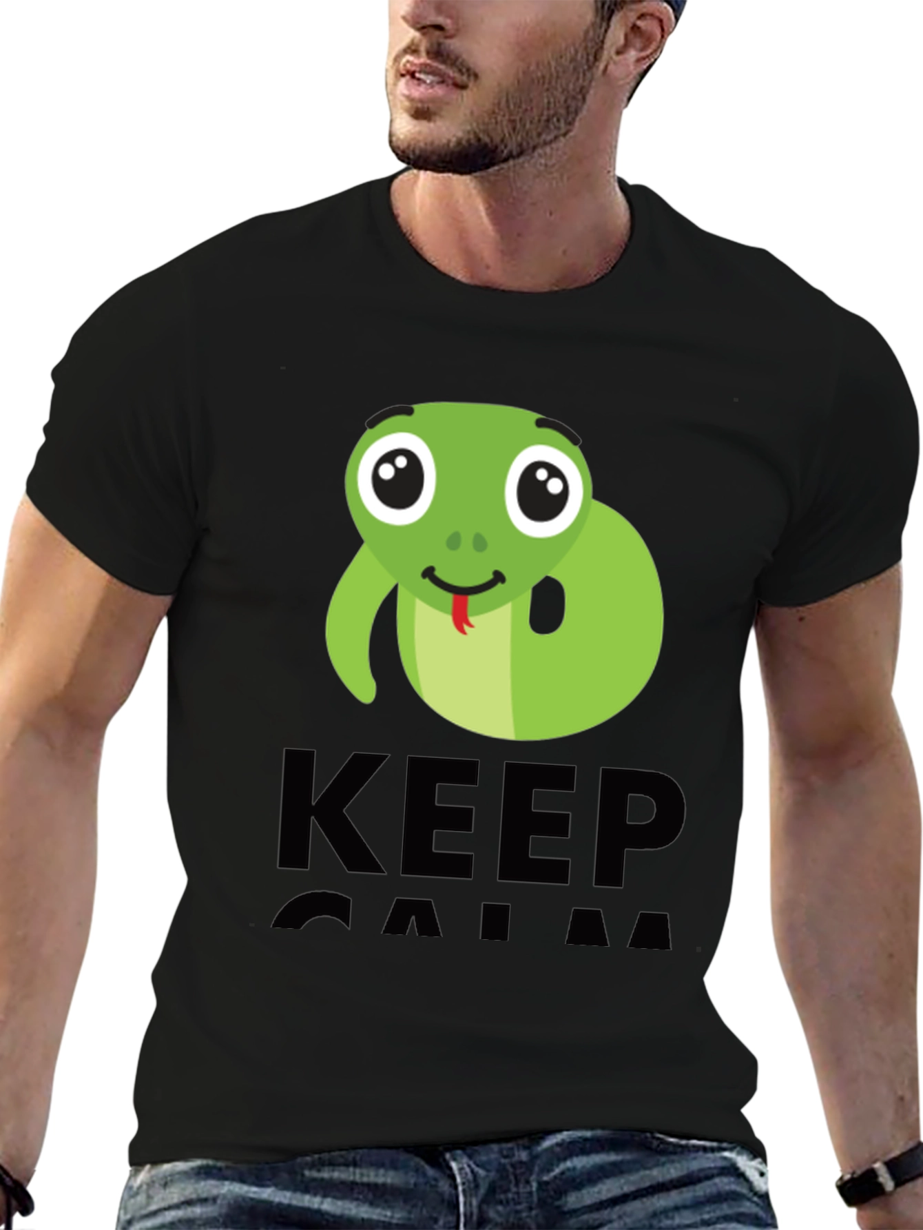 Keep Calm Cute Snake T-Shirt