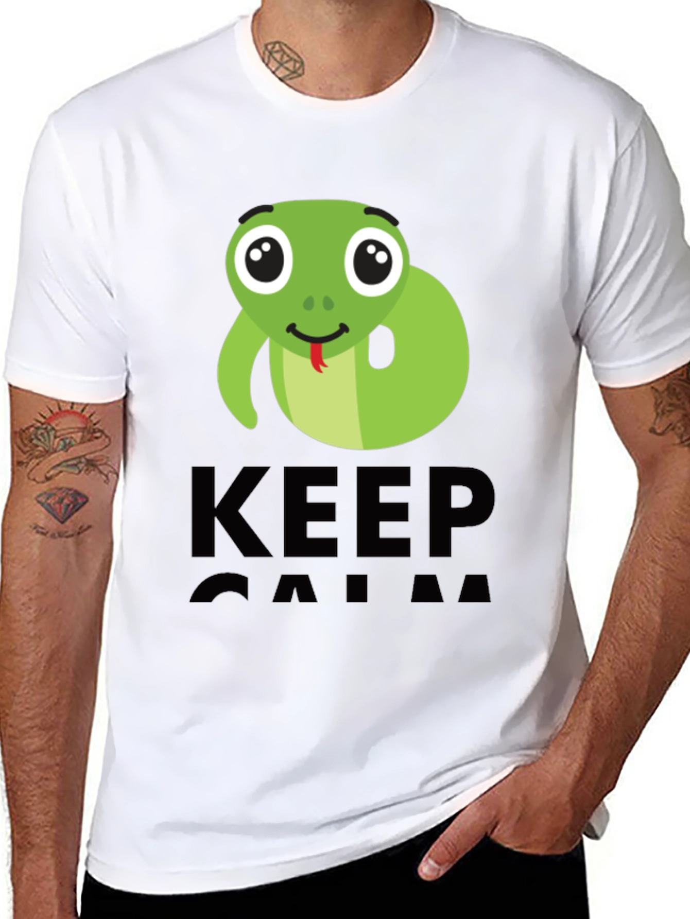 Keep Calm Cute Snake T-Shirt