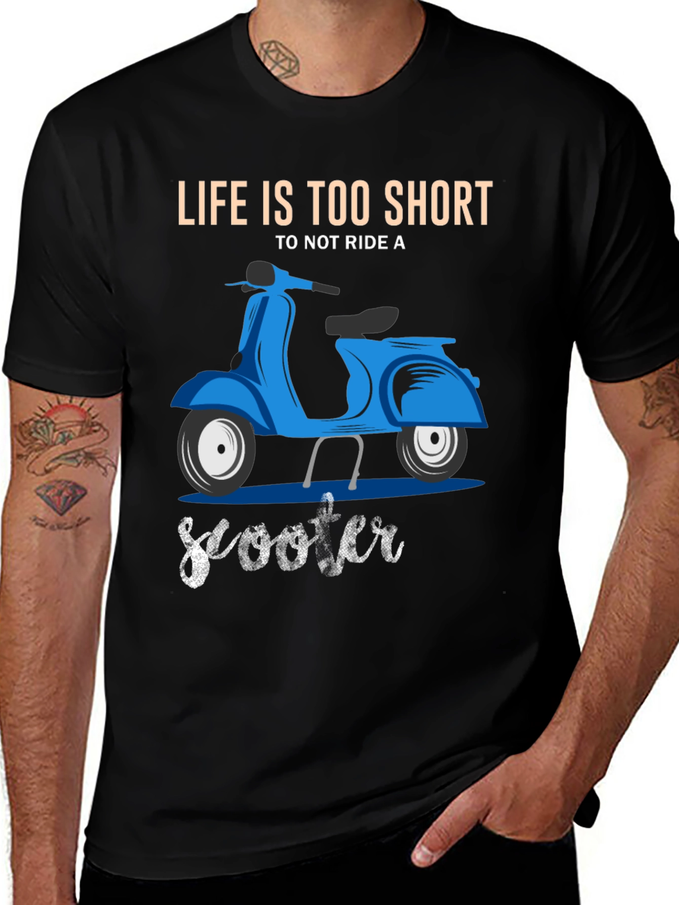 Lifes Too Short Scooter T-Shirt