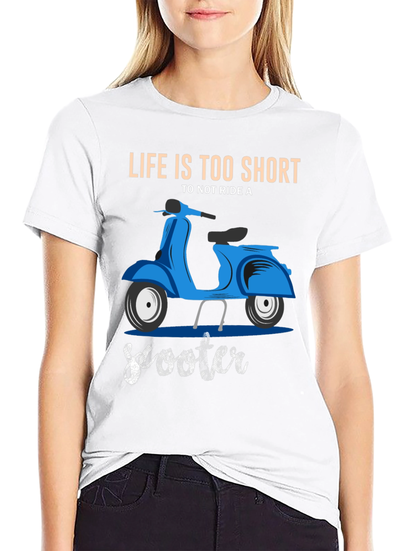 Lifes Too Short Scooter T-Shirt