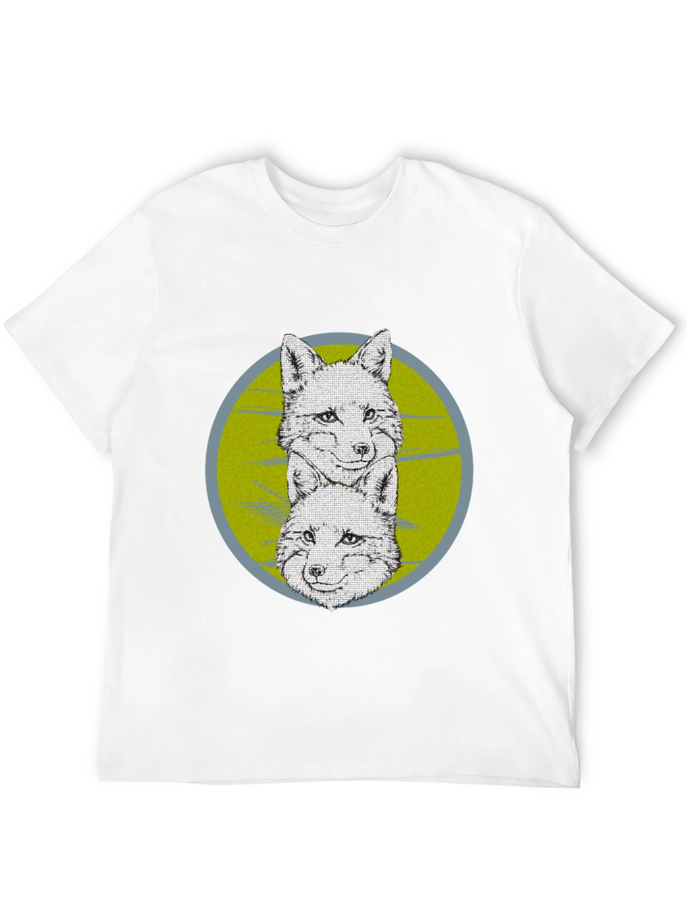 Fox Graphic Print Crew Neck T-Shirt