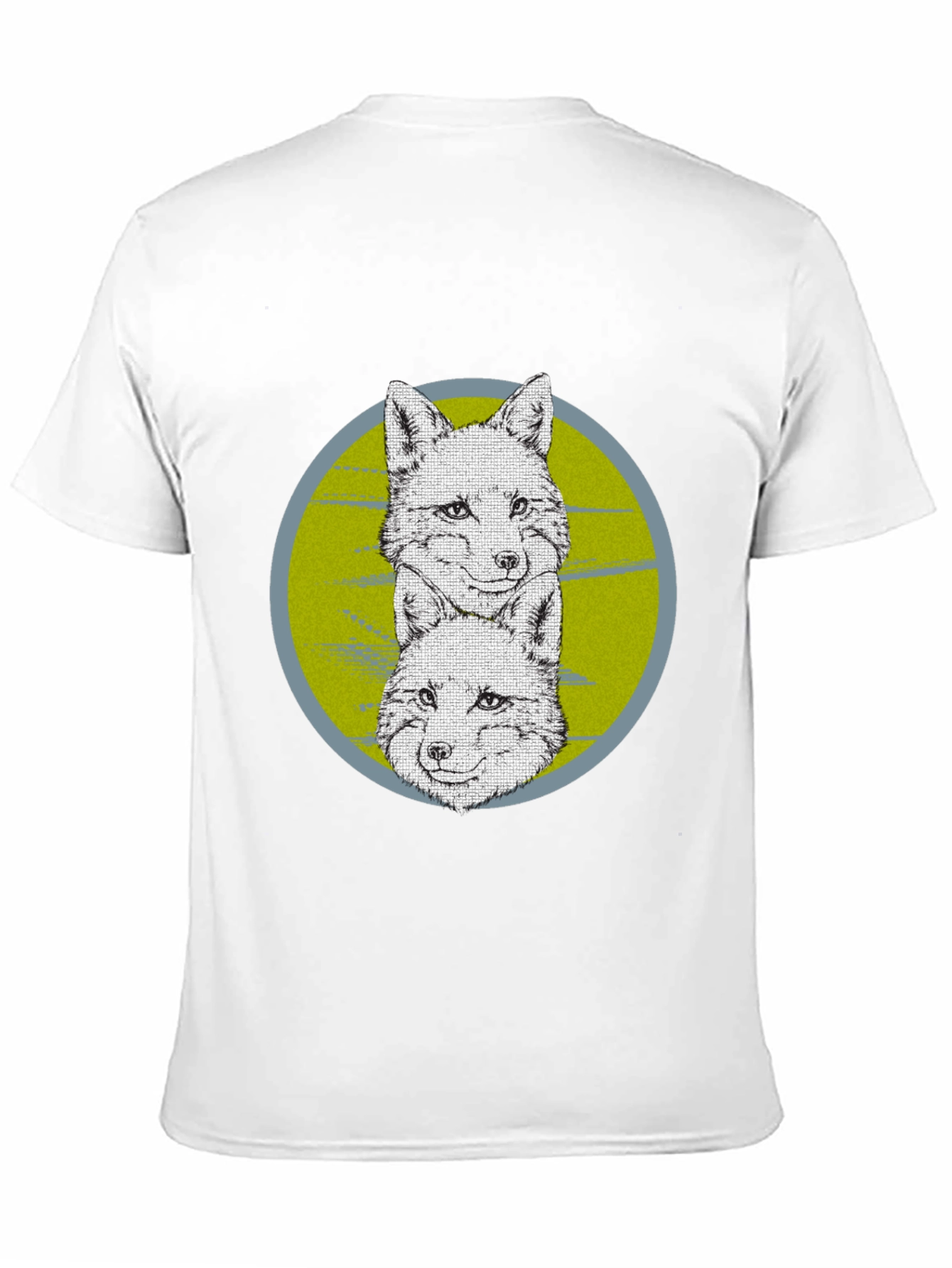 Fox Graphic Print Crew Neck T-Shirt